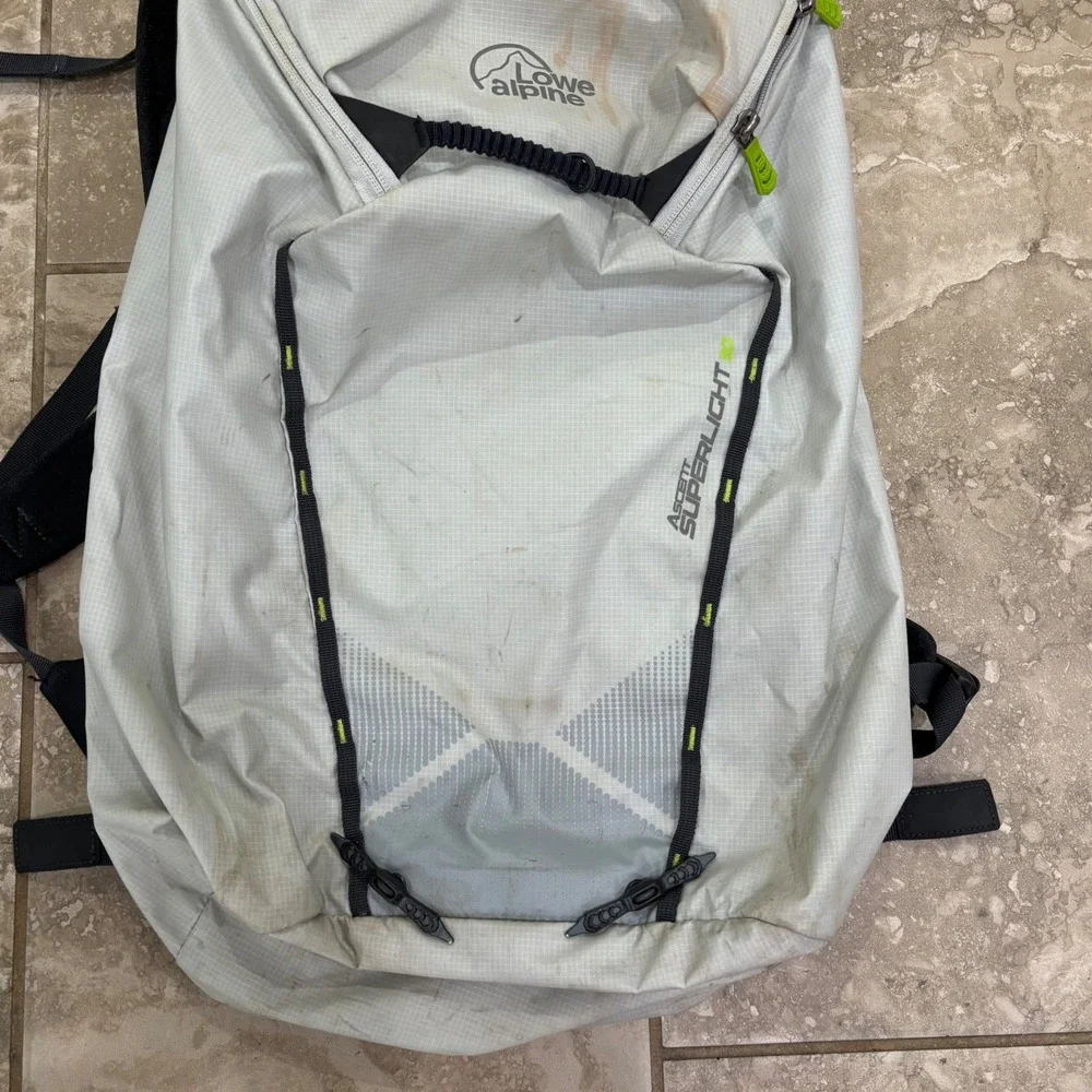 Lowe Alpine Ascent Superlight 30 Backpack Mens Gray Technical Climbing Pack